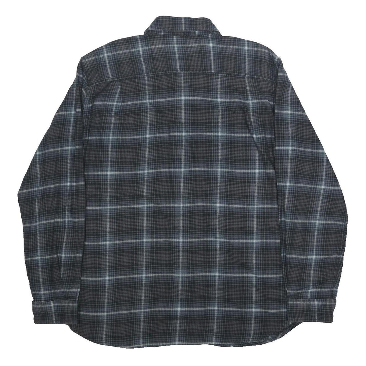CARHARTT Mens Blue Grey Check Shirt L Button-Down Collar Long Sleeve Casual