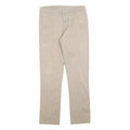 NIKE Womens Beige Slim Straight Woven Cotton Blend Trousers W28 L28 Zip Pocket
