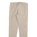 NIKE Womens Beige Slim Straight Woven Cotton Blend Trousers W28 L28 Zip Pocket