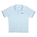 ADIDAS Mens Light Blue Polo Shirt M Cotton Blend Short Sleeve Classic Casual
