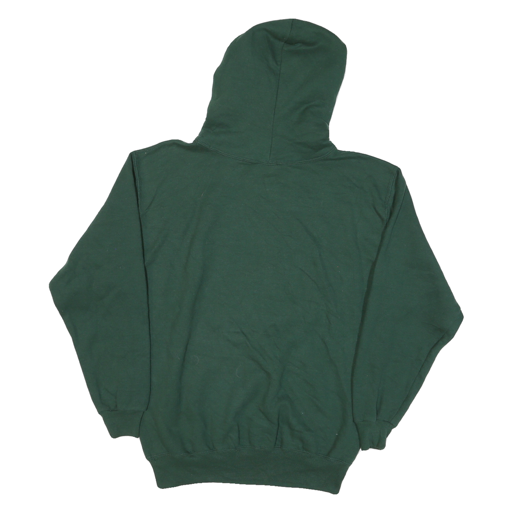 JERZEES Mens Green LHS Hawks Wrestling Pullover Hoodie M Cotton Blend