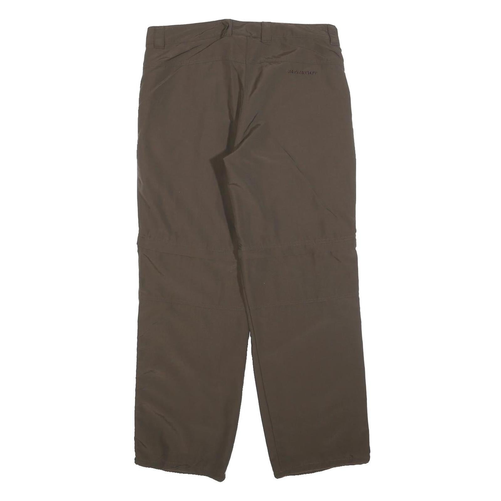 MAMMUT Womens Polyester Blend Brown Regular Straight Trousers W32 L30 Outdoor