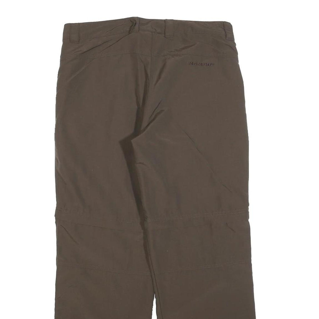 MAMMUT Womens Polyester Blend Brown Regular Straight Trousers W32 L30 Outdoor