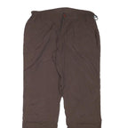 NRG Mens Regular Brown Polyester Blend Trousers W31 L30 Casual Zip Closure