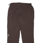 NRG Mens Regular Brown Polyester Blend Trousers W31 L30 Casual Zip Closure