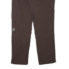 NRG Mens Regular Brown Polyester Blend Trousers W31 L30 Casual Zip Closure