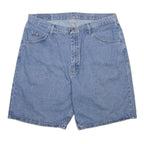 WRANGLER Mens Shorts Blue Denim Casual L W38 Classic Fit Cotton