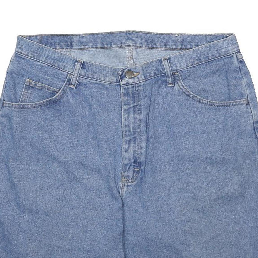 WRANGLER Mens Shorts Blue Denim Casual L W38 Classic Fit Cotton