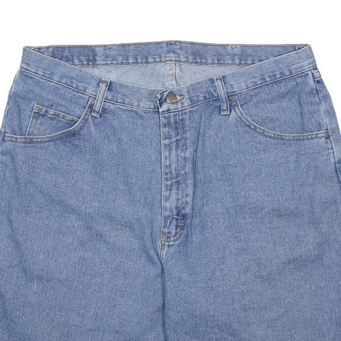 WRANGLER Mens Shorts Blue Denim Casual L W38 Classic Fit Cotton