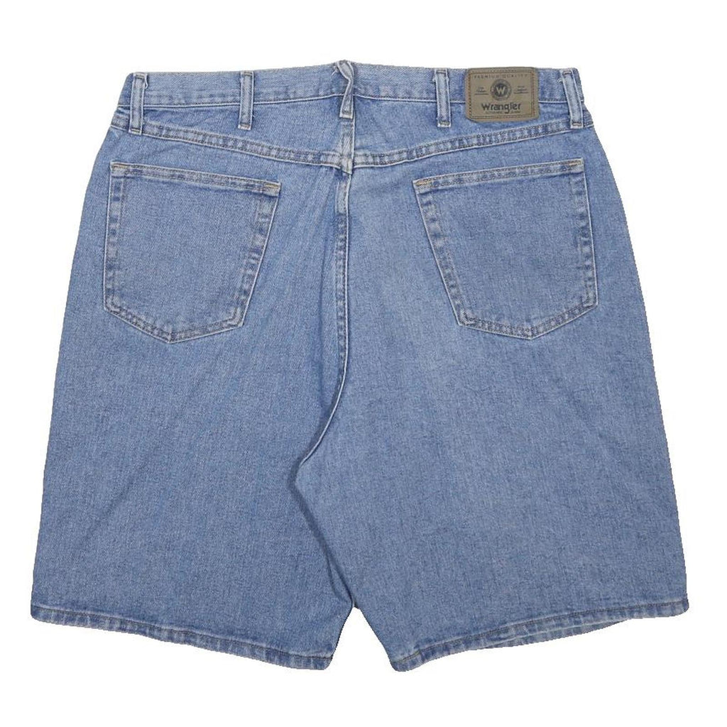 WRANGLER Mens Shorts Blue Denim Casual L W38 Classic Fit Cotton