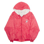 RUSSELL ATHLETIC Morehead Football Mens Rain Jacket Red Nylon USA Hooded L