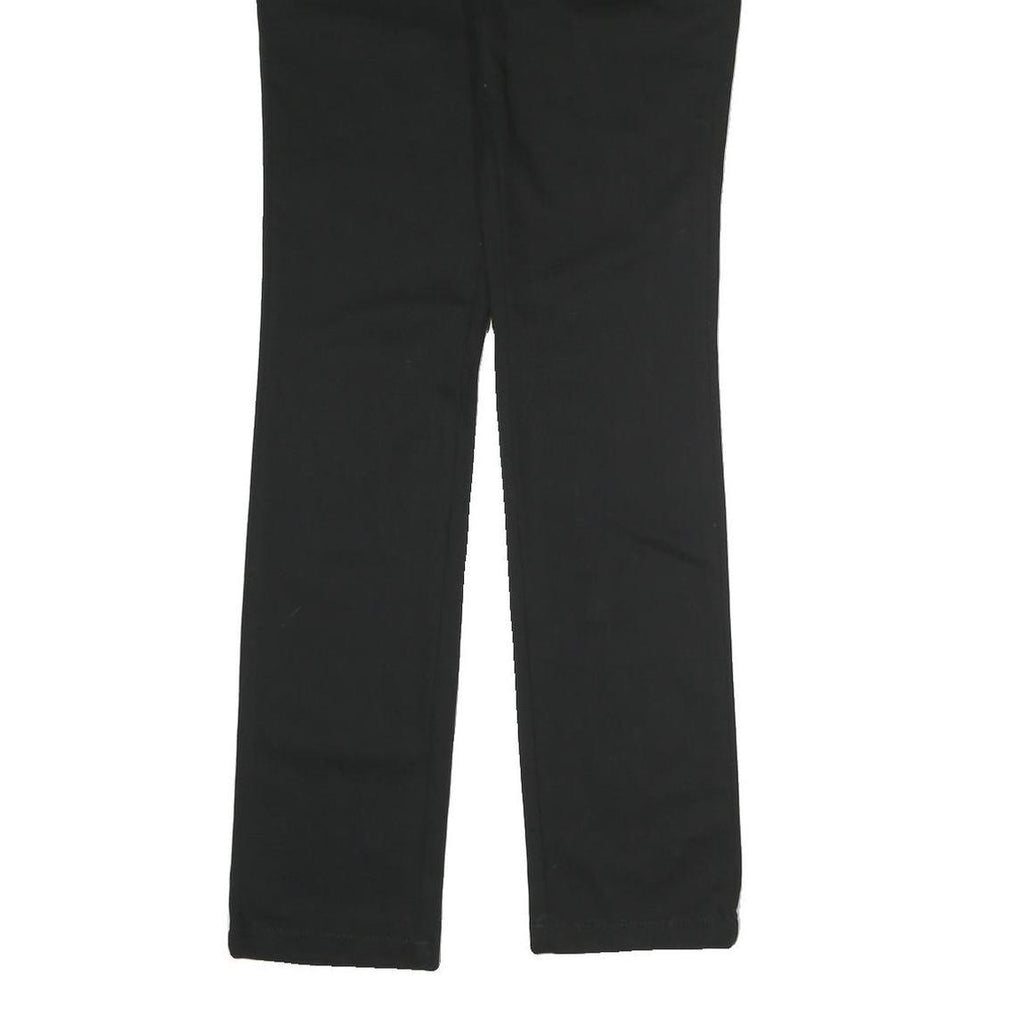 DICKIES Womens Cotton Blend Black Slim Straight Trousers W30 L32 Workwear