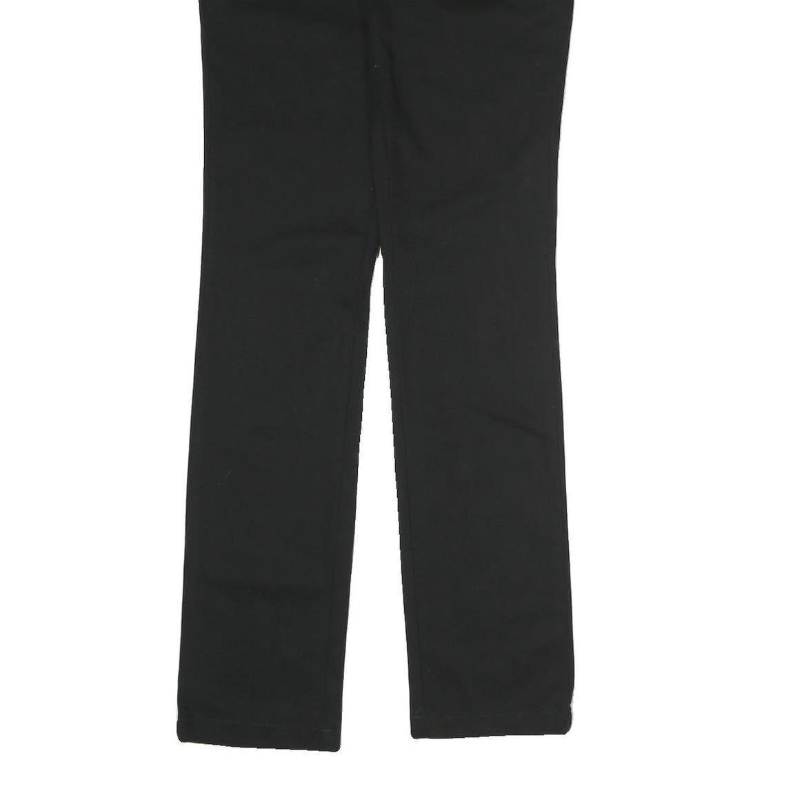 DICKIES Womens Cotton Blend Black Slim Straight Trousers W30 L32 Workwear