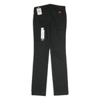 DICKIES Womens Cotton Blend Black Slim Straight Trousers W30 L32 Workwear