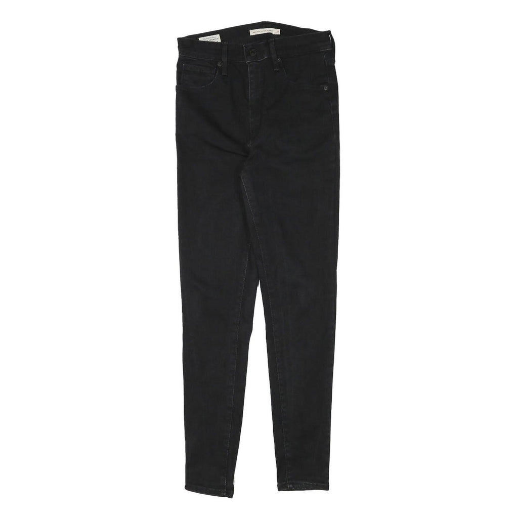 LEVI'S Womens Black Slim Skinny Denim W25 L27 Cotton Blend Zip Jeans
