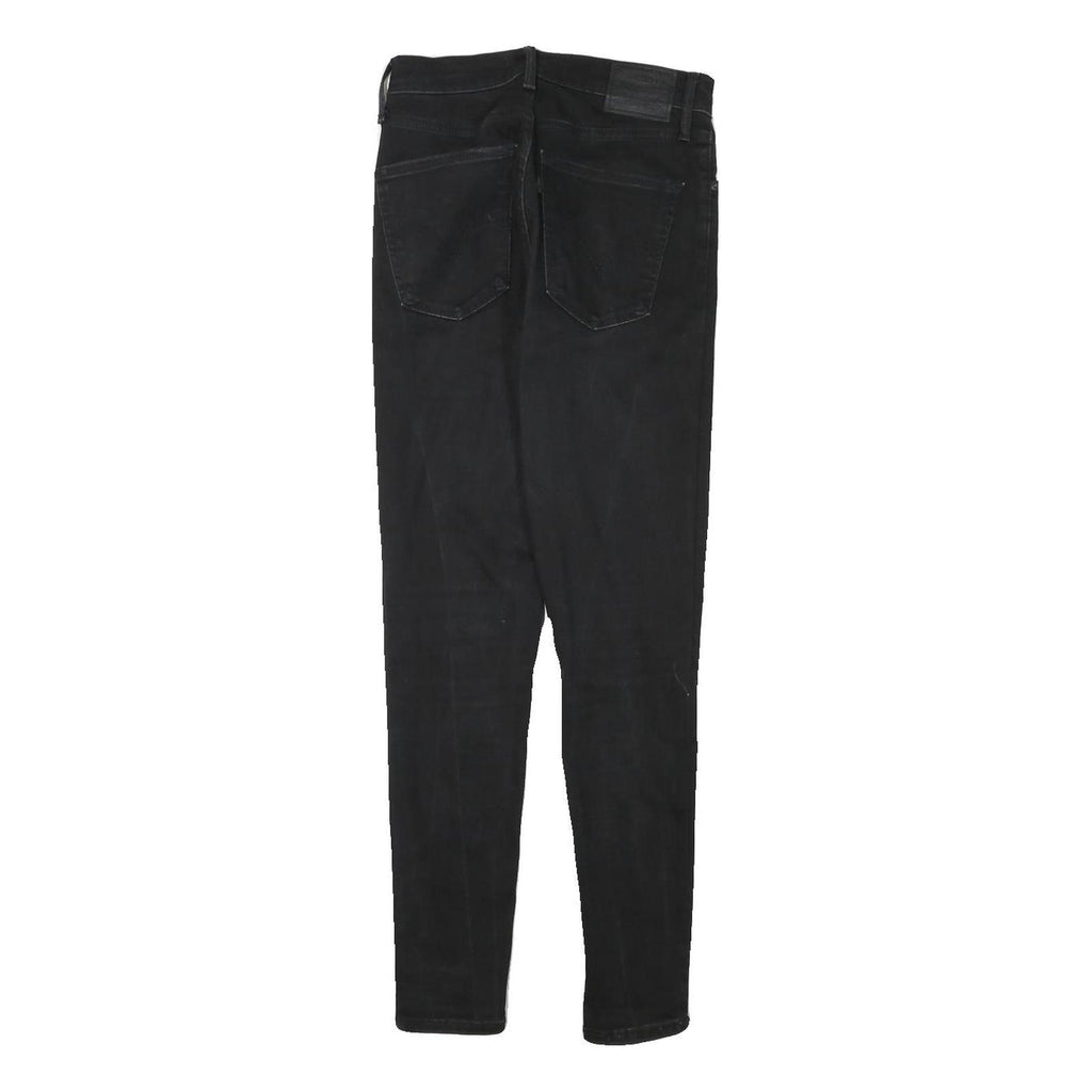 LEVI'S Womens Black Slim Skinny Denim W25 L27 Cotton Blend Zip Jeans