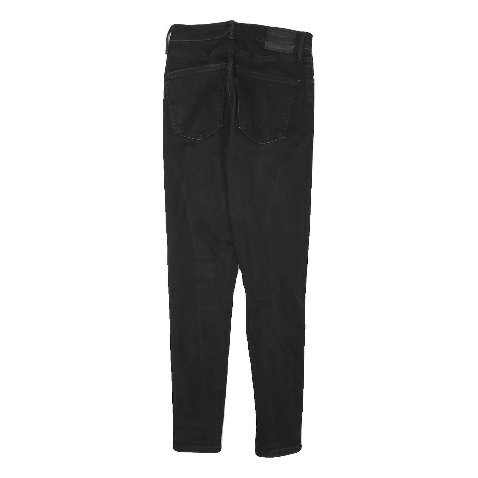 LEVI'S Womens Black Slim Skinny Denim W25 L27 Cotton Blend Zip Jeans