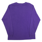 GILDAN Mens Purple San Francisco State Long Sleeve Crew Neck T-Shirt L Cotton
