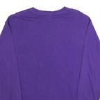 GILDAN Mens Purple San Francisco State Long Sleeve Crew Neck T-Shirt L Cotton