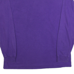GILDAN Mens Purple San Francisco State Long Sleeve Crew Neck T-Shirt L Cotton
