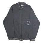 JOCKEY INTERNATIONAL Mens Bomber Jacket Grey Knit 90s L