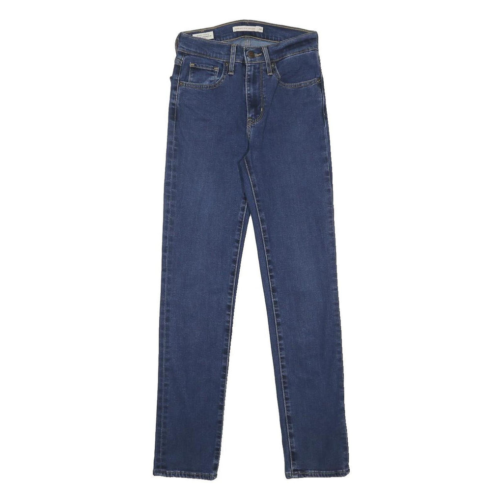 LEVI'S 724 Womens Jeans Blue Slim Skinny Denim Medium W24 L28 Skinny Fit