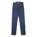 LEVI'S 724 Womens Jeans Blue Slim Skinny Denim Medium W24 L28 Skinny Fit