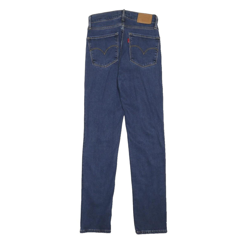 LEVI'S 724 Womens Jeans Blue Slim Skinny Denim Medium W24 L28 Skinny Fit