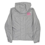 SUPERDRY Girls Grey & Pink Windtrekker XL Polyester Jacket Zip Hooded