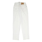 STEFANEL BASIC Womens Regular Fit White Denim Jeans W25 L29 Cotton Zip Casual