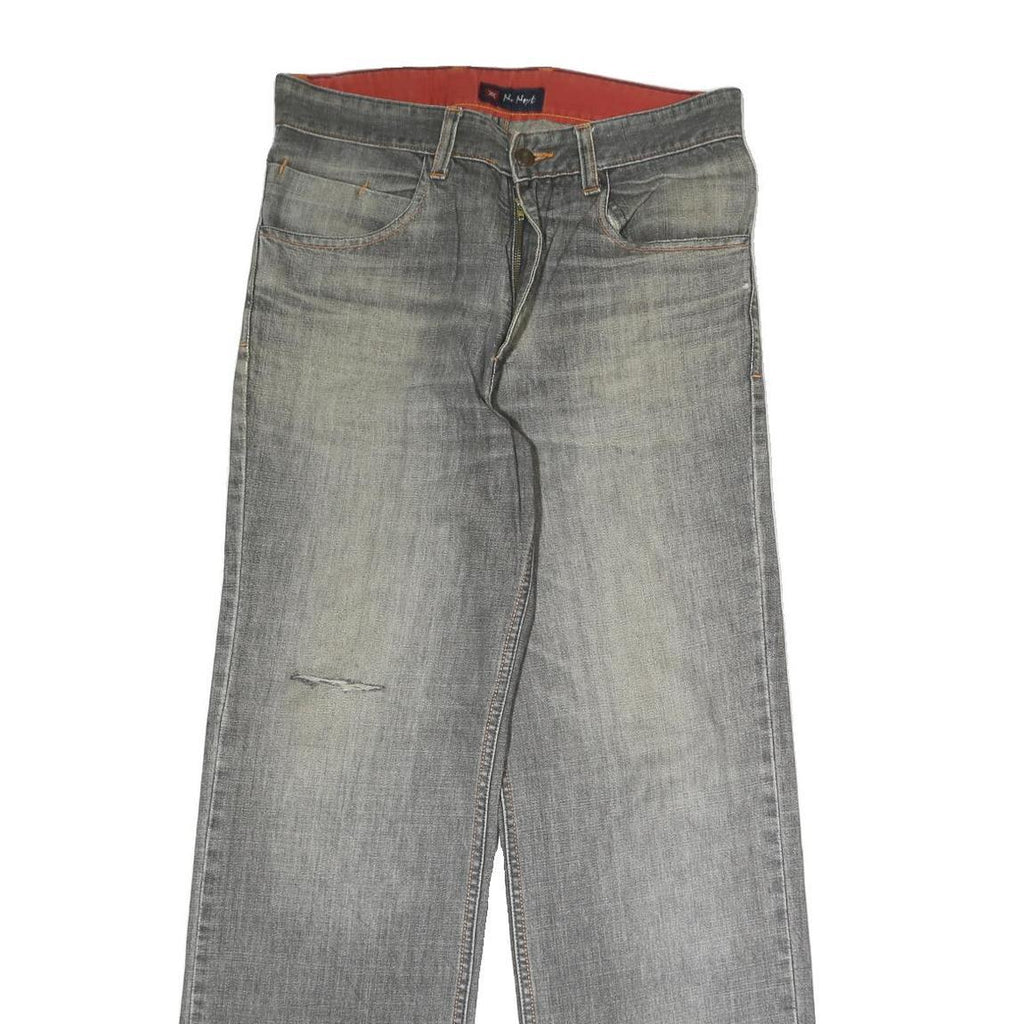 MR NEXT Mens Regular Fit Grey Denim Jeans W30 L29 Classic Style Zip Closure