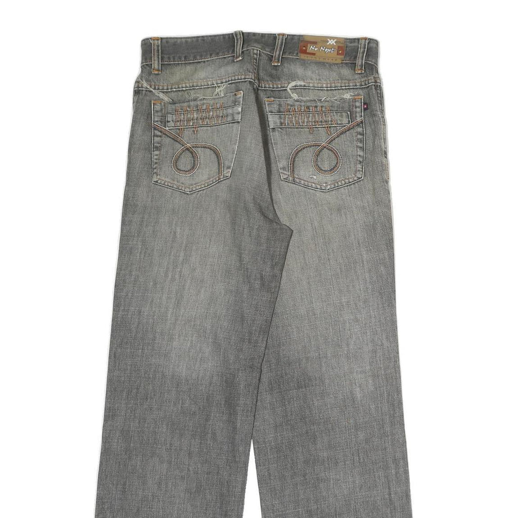 MR NEXT Mens Regular Fit Grey Denim Jeans W30 L29 Classic Style Zip Closure