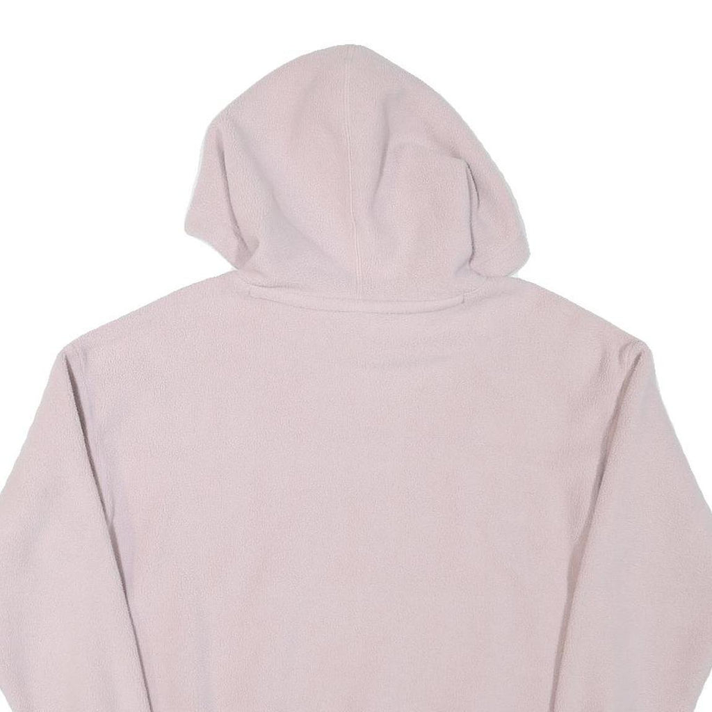 CHAMPION Womens Pink & Cream Logo Pullover Hoodie M Soft Polyester Blend