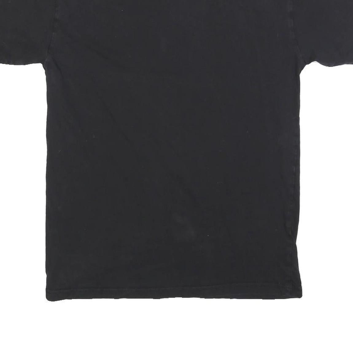 VANS Mens Black Classic Logo T-Shirt M Short Sleeve Crew Neck Cotton Blend