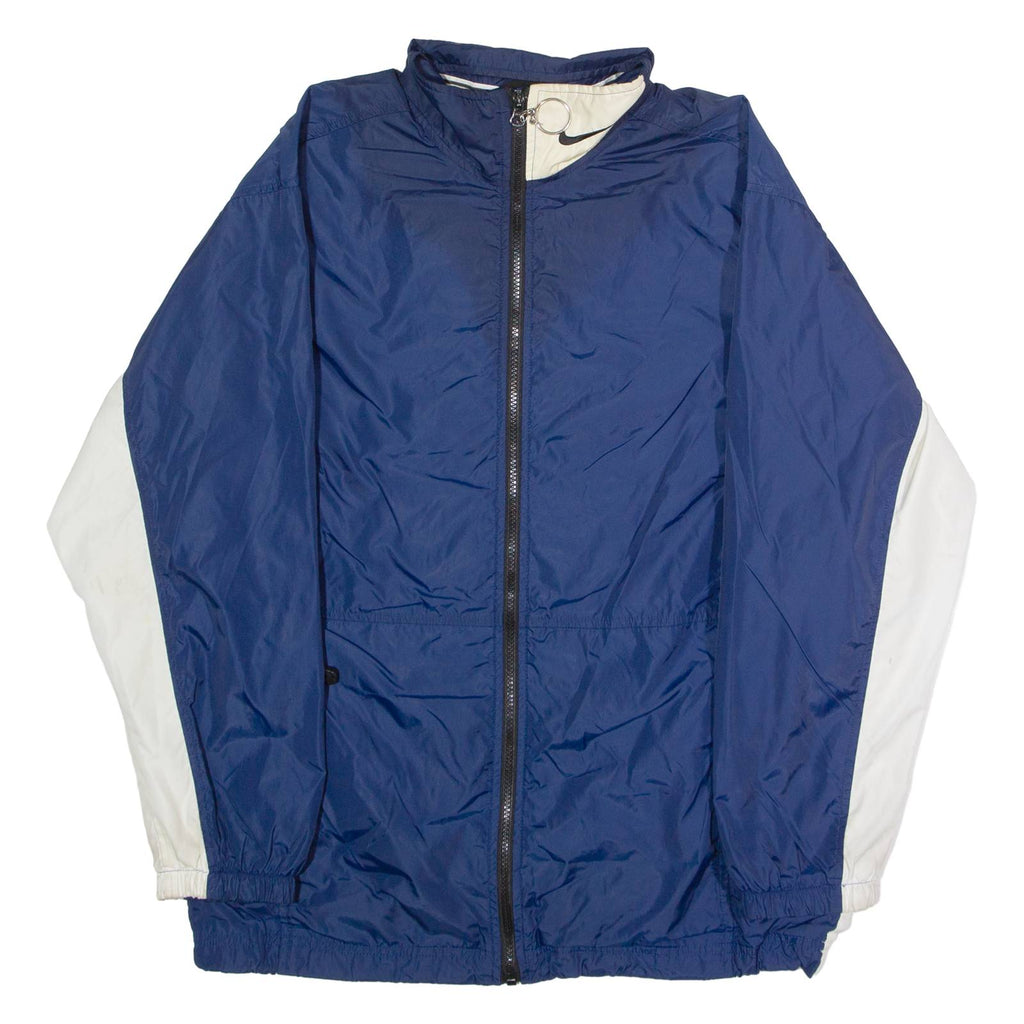 NIKE Mens Windbreaker Jacket Blue 90s Colourblock S