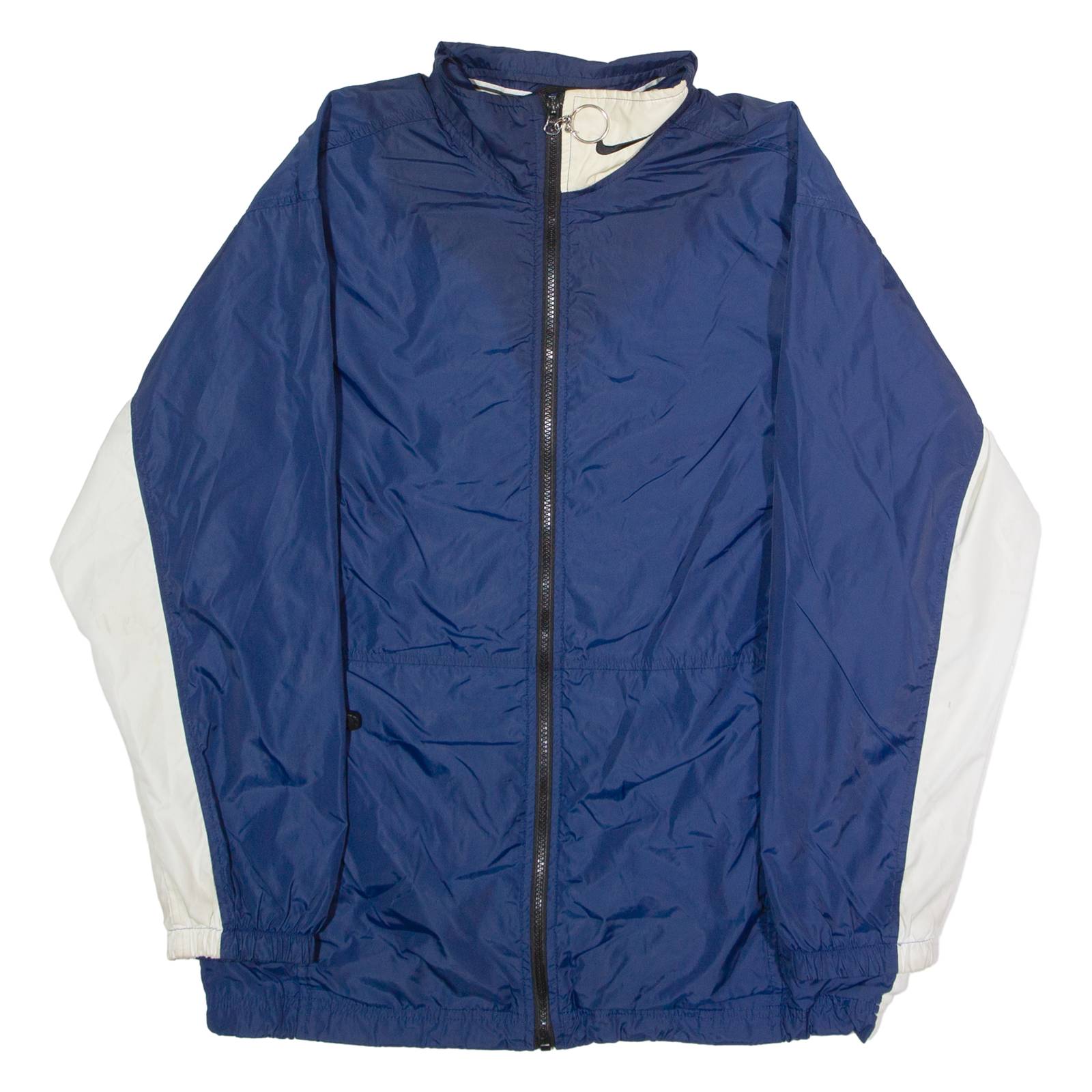 NIKE Mens Windbreaker Jacket Blue 90s Colourblock S