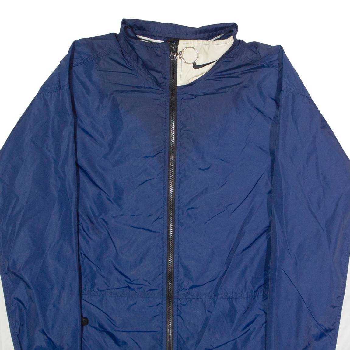 NIKE Mens Windbreaker Jacket Blue 90s Colourblock S