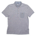 TED BAKER Mens Polo Shirt Grey Striped M