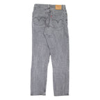 LEVI'S 501 Jeans Premium Womens Grey Regular Straight W25 L28