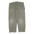 DICKIES Mens Regular Fit Beige Cotton Blend Workwear Trousers W36 L28 Utility