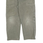 DICKIES Mens Regular Fit Beige Cotton Blend Workwear Trousers W36 L28 Utility