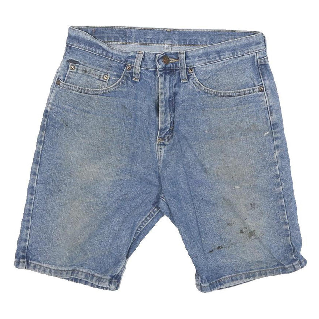 WRANGLER Mens Denim Blue Casual Shorts M W30 Classic Fit Cotton Blend
