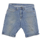 WRANGLER Mens Denim Blue Casual Shorts M W30 Classic Fit Cotton Blend