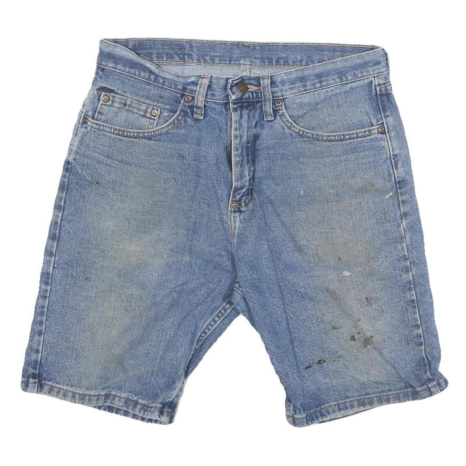 WRANGLER Mens Denim Blue Casual Shorts M W30 Classic Fit Cotton Blend