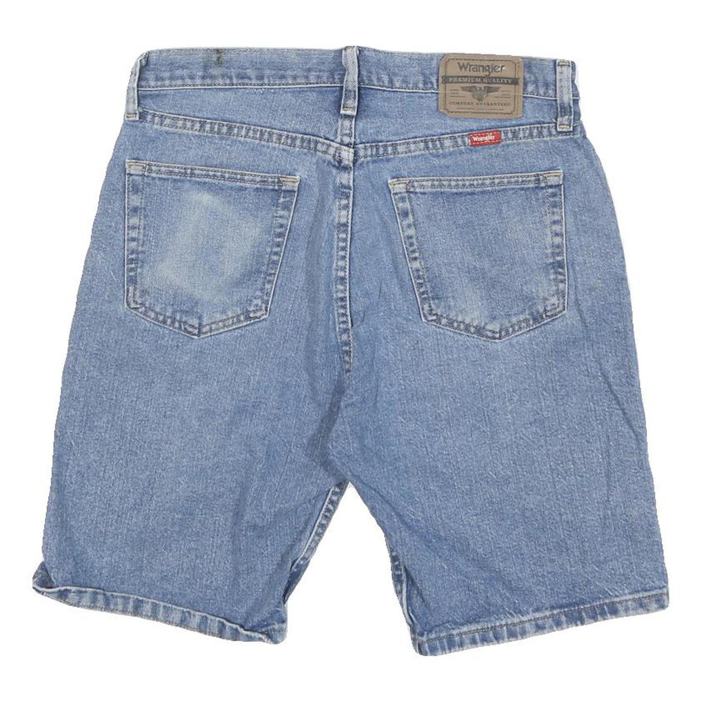 WRANGLER Mens Denim Blue Casual Shorts M W30 Classic Fit Cotton Blend