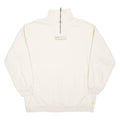 SWITCHER Womens Sweatshirt Beige 1/4 Zip XL