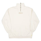 SWITCHER Womens Sweatshirt Beige 1/4 Zip XL