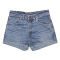 LEVI'S Womens Denim Blue Shorts M W28 Casual Cotton Blend Summer Roll Hem