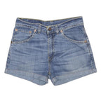 LEVI'S Womens Denim Blue Shorts M W28 Casual Cotton Blend Summer Roll Hem