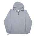 CARHARTT Mens Grey Nylon Hooded Jacket XS Zip Casual Outerwear Lightweight